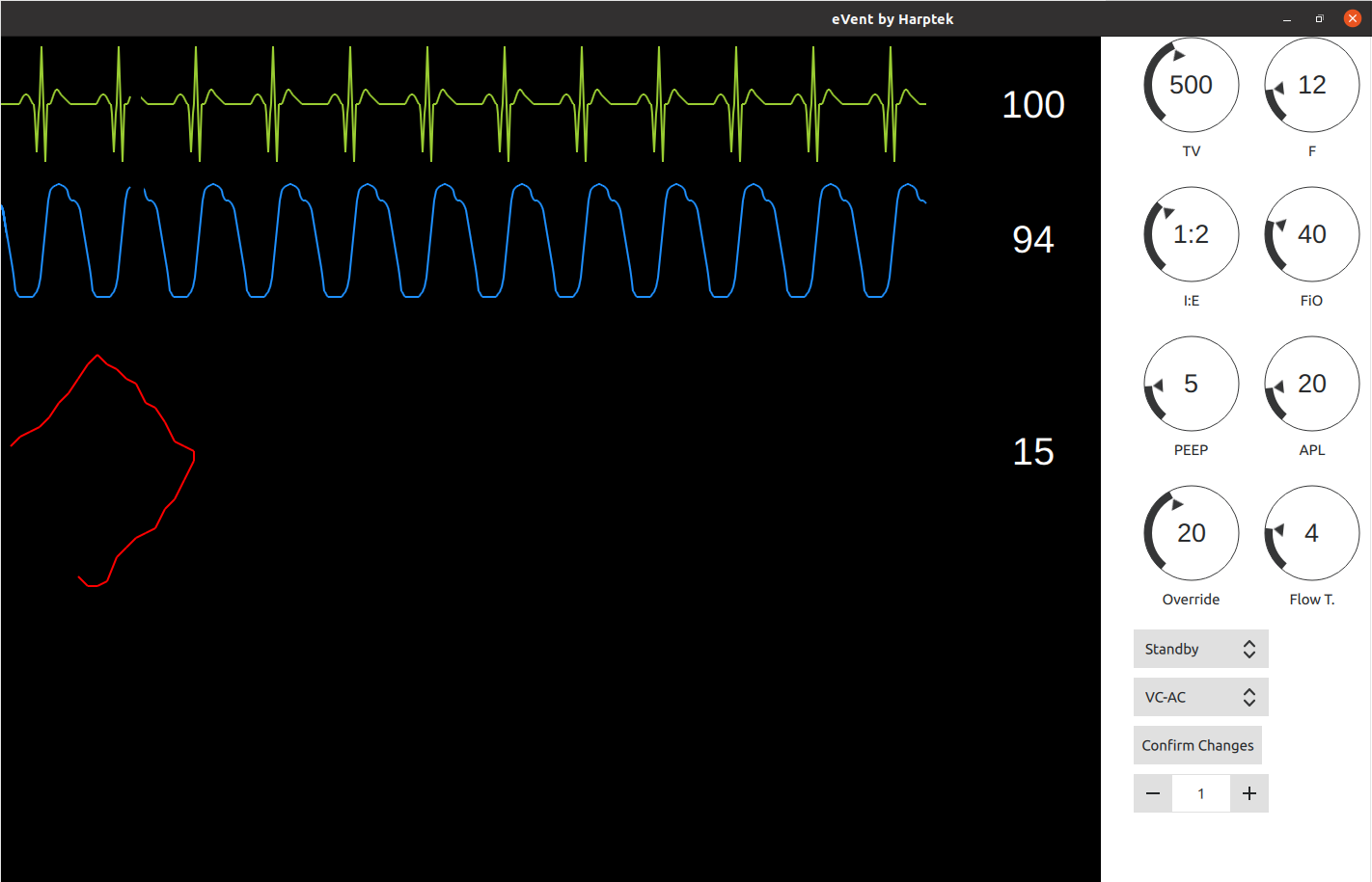 Mechanical Ventilator Simulator